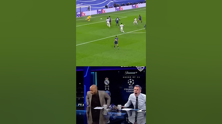 La réaction ÉPIQUE de Thierry Henry sur le but de Benzema 😅(REAL-PSG)