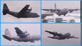 x4 USAF Hercs departing Prestwick 14/09/19