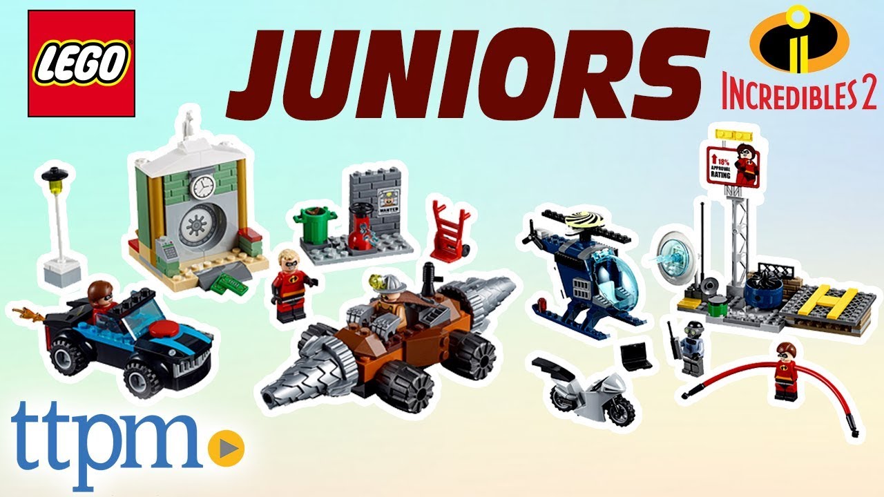 LEGO Juniors 2 Underminer and Elastigirl's Rooftop | LEGO Toys - YouTube