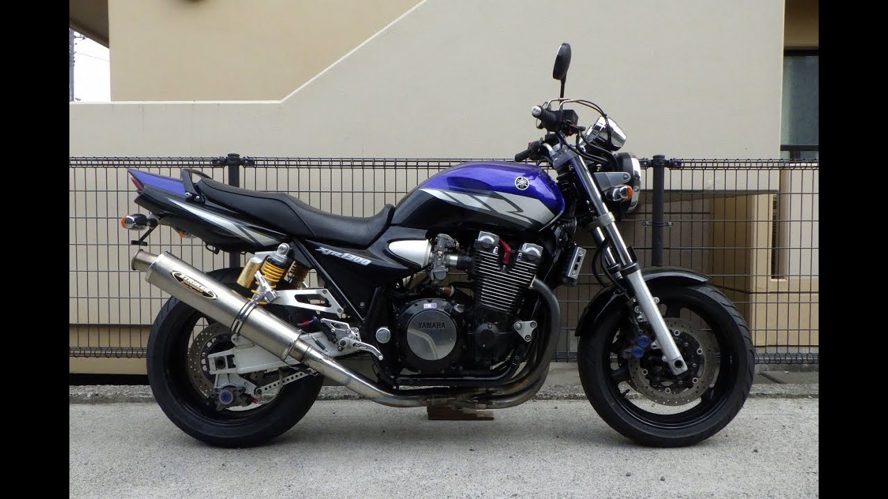 XJR1300(RP03J-007) エンジン始動 TMRキャブレター 社外マフラー