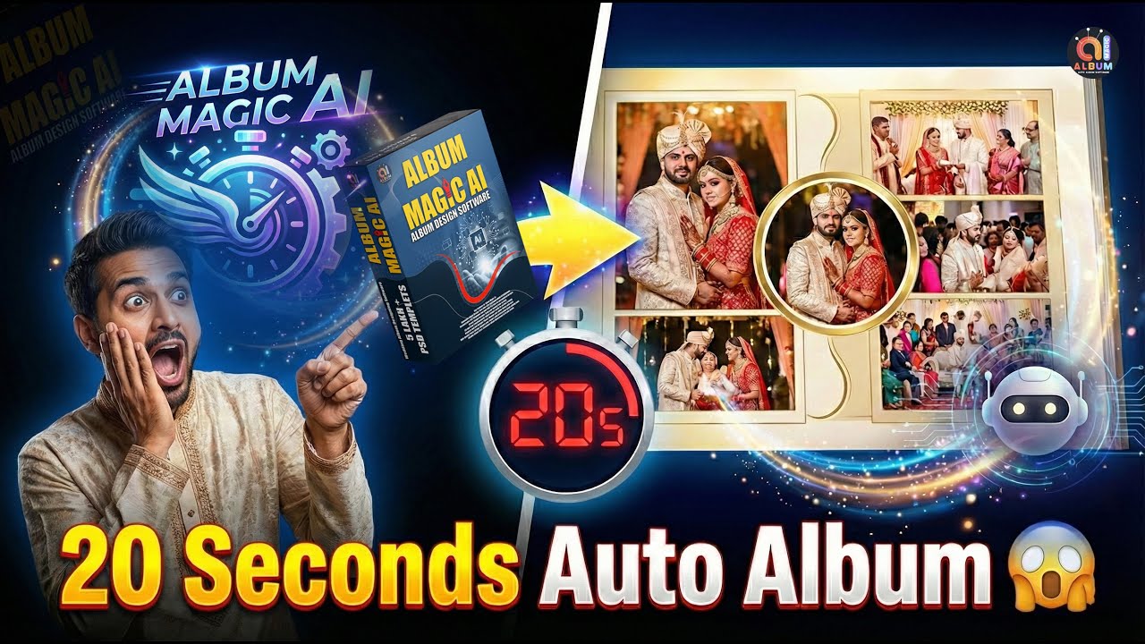 Album Magic AI New Features 🔥 | Auto Page Design, AI Image Editor & AI Speed Album