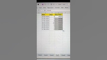 Add Days In Dates In Excel 🔥 | Excel Tutorials For Beginners ‼️ #shorts #exceltricks #tech #bytetech