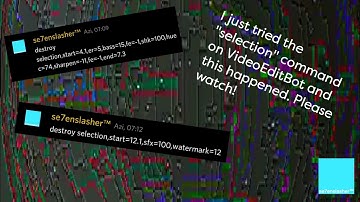 Trying with the "selection" command using VideoEditBot.