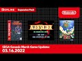 SEGA Genesis - March 2022 Game Updates - Nintendo Switch Online