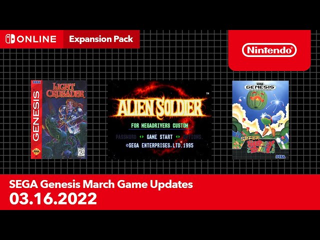 Image SEGA Genesis - March 2022 Game Updates - Nintendo Switch Online