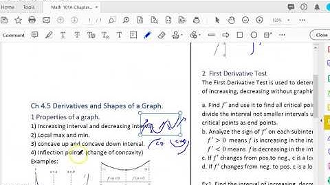 Openstax Calculus Ch 4.5 part 1 Graph and Derivatives