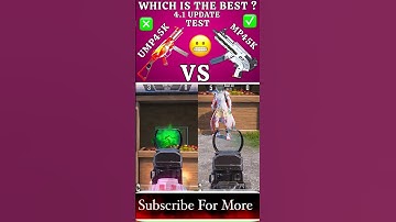 MP45K vs UMP45K 😬 | Gun Damage Test in 4.1 UPDATE ✅ | #bgmi #zodking #pubgmobile