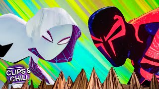 Gwen and Spider-Man 2099 Fight The Vulture | Spider-Man: Across the Spider-Verse | Clips \& Chill