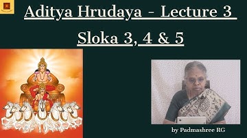 Aditya Hrudaya - Lecture 3
