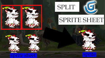 How to split sprite sheets in GDevelop 5 piskel editor