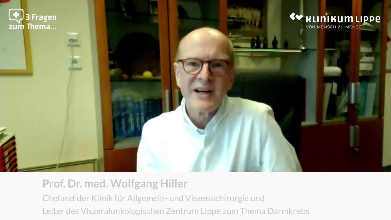 3 Fragen zum Thema Darmkrebs: Prof. Dr. Wolfgang Hiller - YouTube