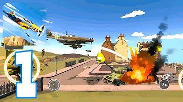 Ace Airplane 1945 WW2 Poly War - LEVEL 1,2,3,4,5,6,7,8,9,10 - Gameplay Walkthrough ( ANDROID / iOS )