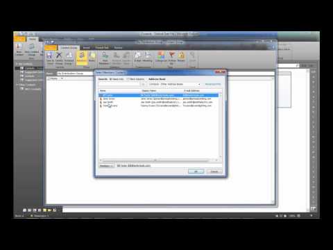Create Outlook Distribution Group