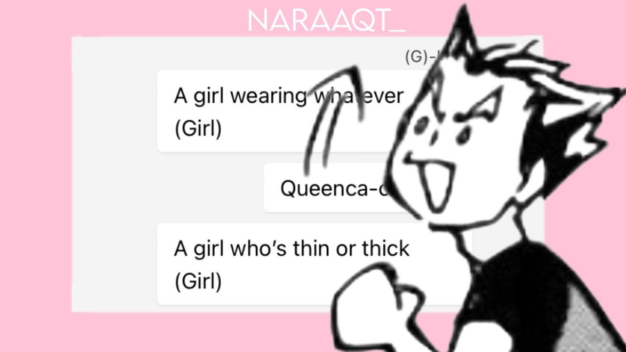 Haikyuu texts | Haikyuu x (G)I-dle | QUEENCARD | Naraaqt_