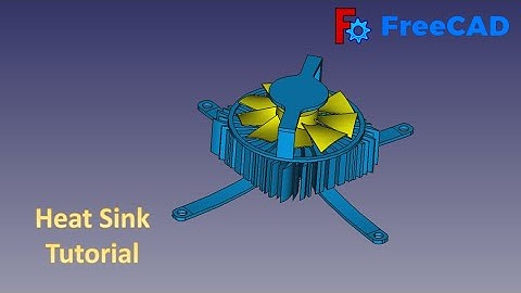 FreeCAD Tutorial : How to make a Heat Sink in Freecad #freecad #3dmodel #3ddesign #cad