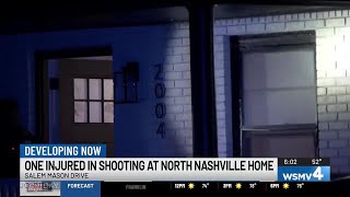 Shooting injures one person at North Nashville home