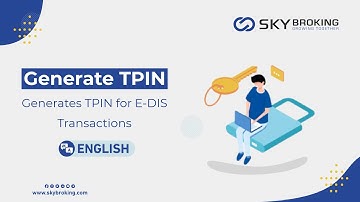 Generate TPIN Generates TPIN FOR E-DIS Transactions_ENGLISH