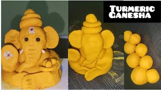 How to make turmeric Ganesha/மஞ்சள் பிள்ளையார்/Eco friendly Ganesha