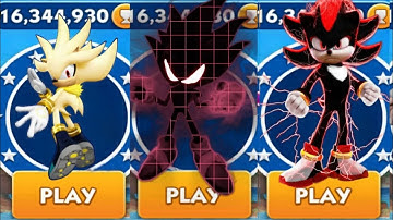 Sonic Dash - Super Silver Sonic VS Vampire Shadow VS Shadow _ Movie Sonic vs All Bosses Zazz Eggman