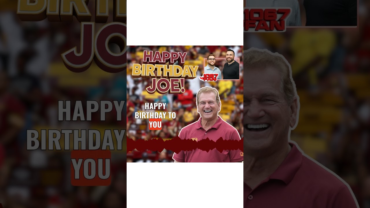 Grant & Danny Sing Happy Birthday To Washington Redskins Legend Joe Theismann!