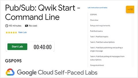 Pub/Sub: Qwik Start - Command Line | GSP095 | Google Cloud Skills | QUICK-GCP-LAB | 2024 #qwiklabs