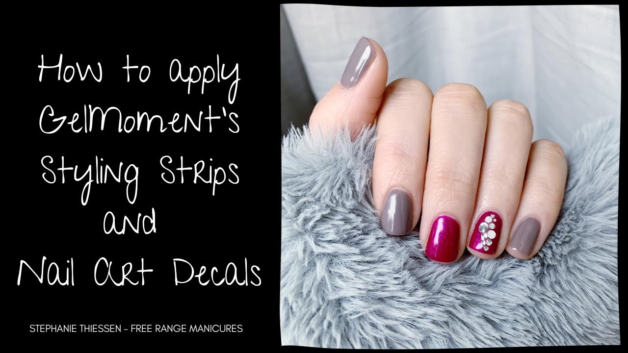 How to Apply Nail Art Adhesives and Styling Strips YouTube