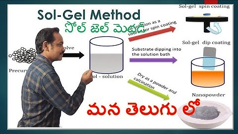 Sol Gel Method | sol gel method in Telugu | Nanoparticle preparation using sol-gel method | Bottom