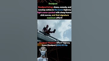 Deadpool - “Maximum Effort” Highway Scene #Deadpool #MaximumEffort