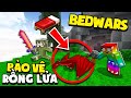 KHANGG TROLL NOOB TEAM BEDWARS BẢO VỆ RỒNG LỬA VIP VÀ TIÊU DIỆT RỒNG H3 *KHANGG VÀ T GAMING BEDWARS