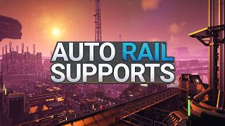 Auto Rail Supports - Auto-stamp Blueprints Under Train Rails Satisfactory Mod Trailer