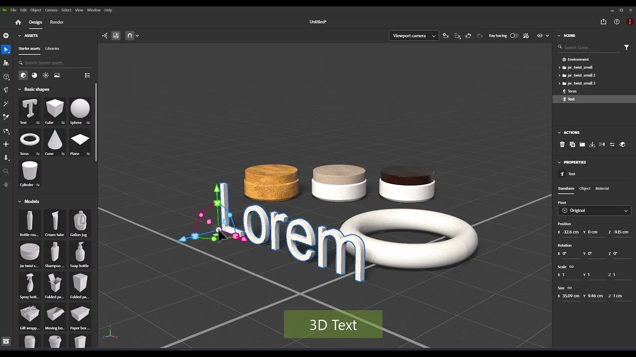 Adobe Dimension 2024 - Objects