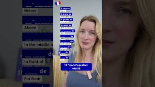 10 French Prepositions with DE