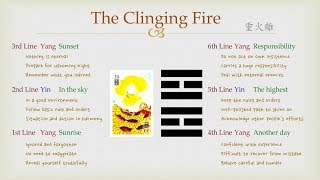 Goodie's I Ching - #30 The Clinging Fire (Lines)
