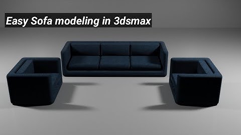 Easy sofa modeling in 3dsmax #3dsmax #3dsmaxmodeling #3dsmaxdesign #3dsmax2023