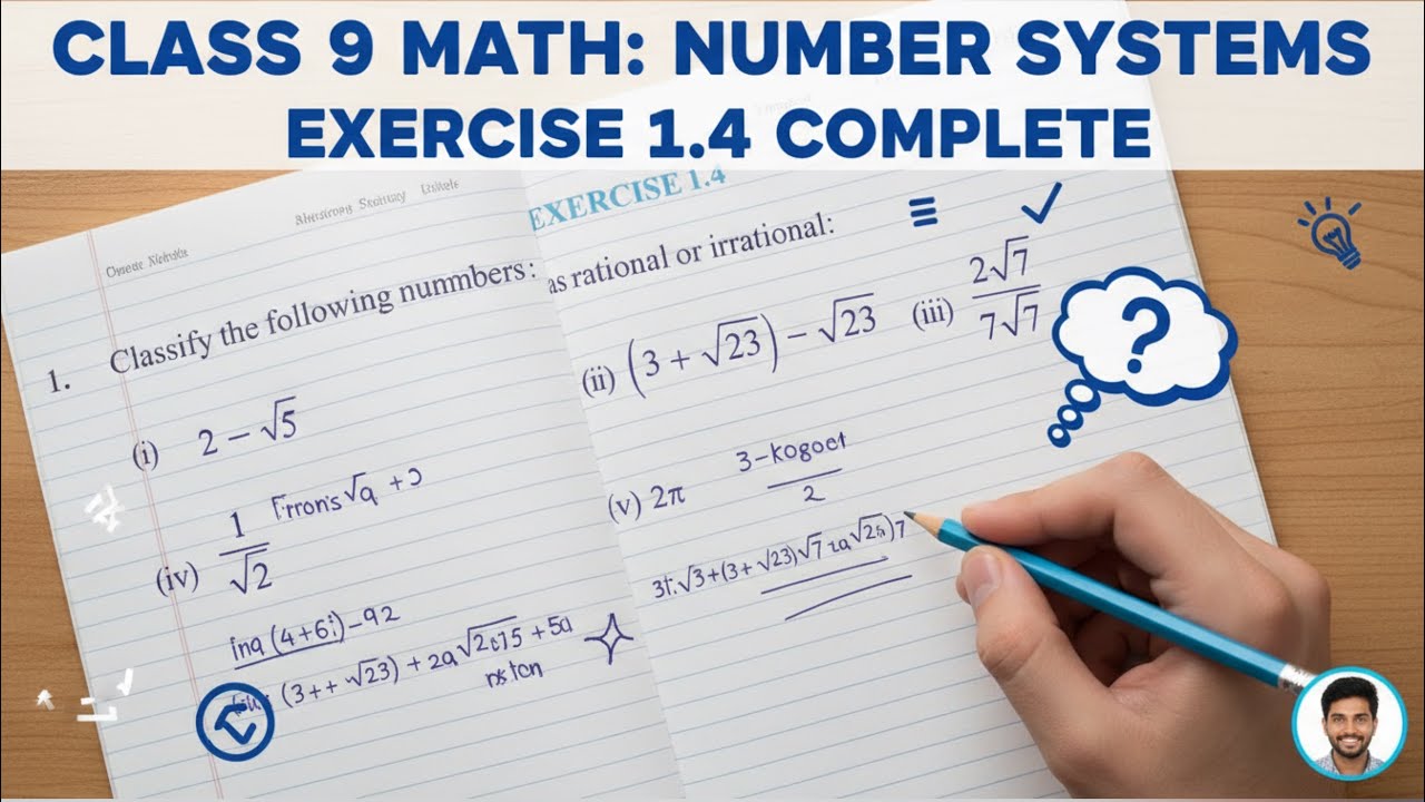 9th Class Mathsnumbersystem Class 9 Maths | Number Systems | Exercise 1.4 Complete | NCERT ...