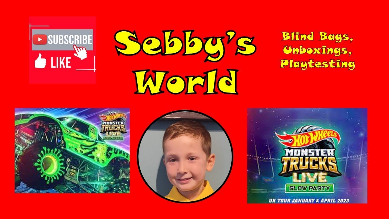 Sebby's World Hot Wheels Live Glow Party Crash Zone Party Monster