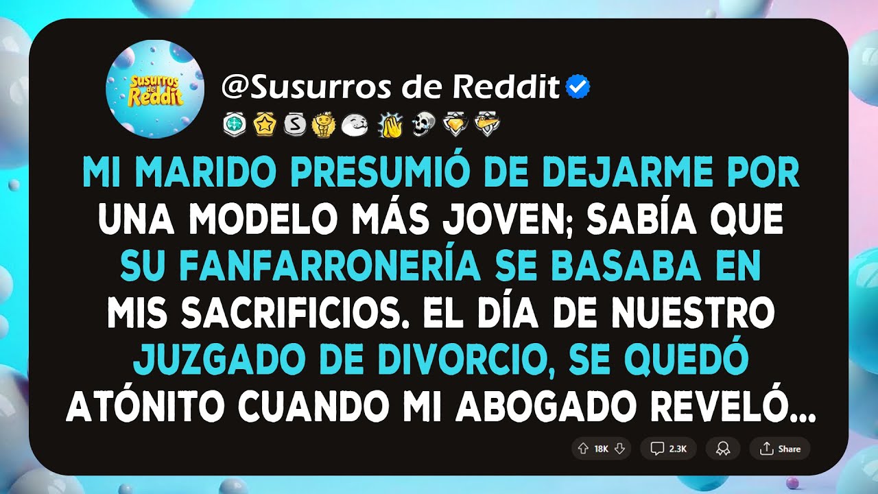 Mi marido presumió de dejarme por una modelo más joven, pero el juzgado de divorcio tenía otros...