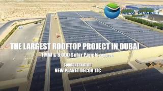 The largest roof top solar project in Dubai - Shams Dubai