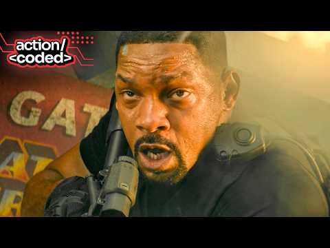 mike and marcus fight hitmen and a giant alligator - bad boys: ride or die (2024)