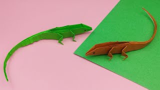 摺紙蜥蜴 | Origami Lizard | How to Make a Paper Lizard