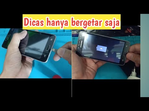 Mengatasi HP samsung hanya bergetar saat dicas tampilan layar gelap / hitam