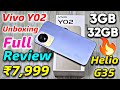 Vivo Y02 Unboxing &amp; Full Review || Vivo Y02 Camera Test, Features 🔥🔥