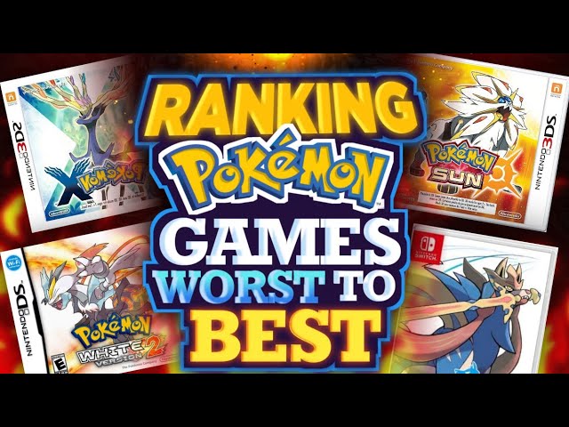 Ranking the best Pokemon games from worst to best