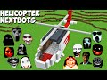 SURVIVAL GIANT HELICOPTER BASE JEFF THE KILLER and SCARY NEXTBOTS in Minecraft Gameplay Coffin Meme