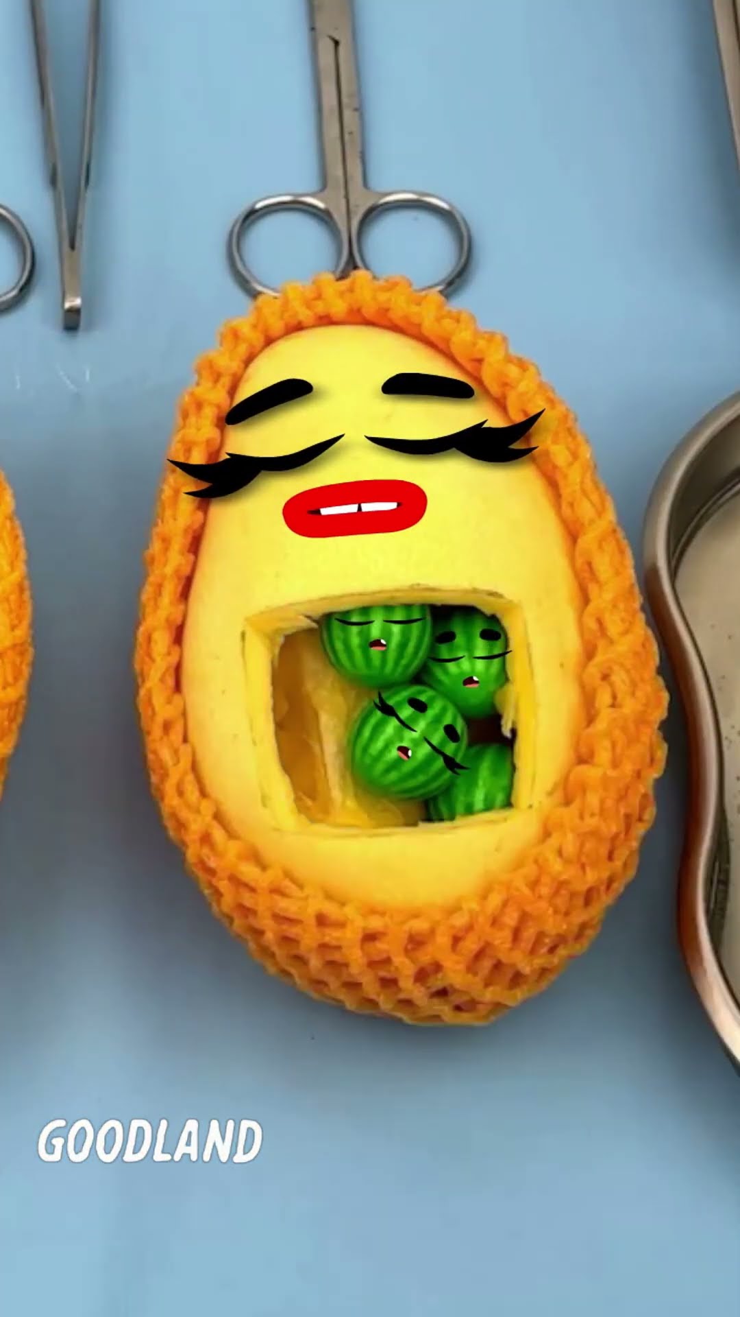 Goodland | Mango surgery, birth small watermelons ? #doodles #animation #cartoon #GOODLAND