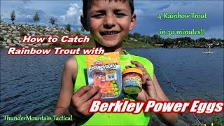 Berkley Power Eggs & Mice Tails & How To Catch Rainbow Trout!!