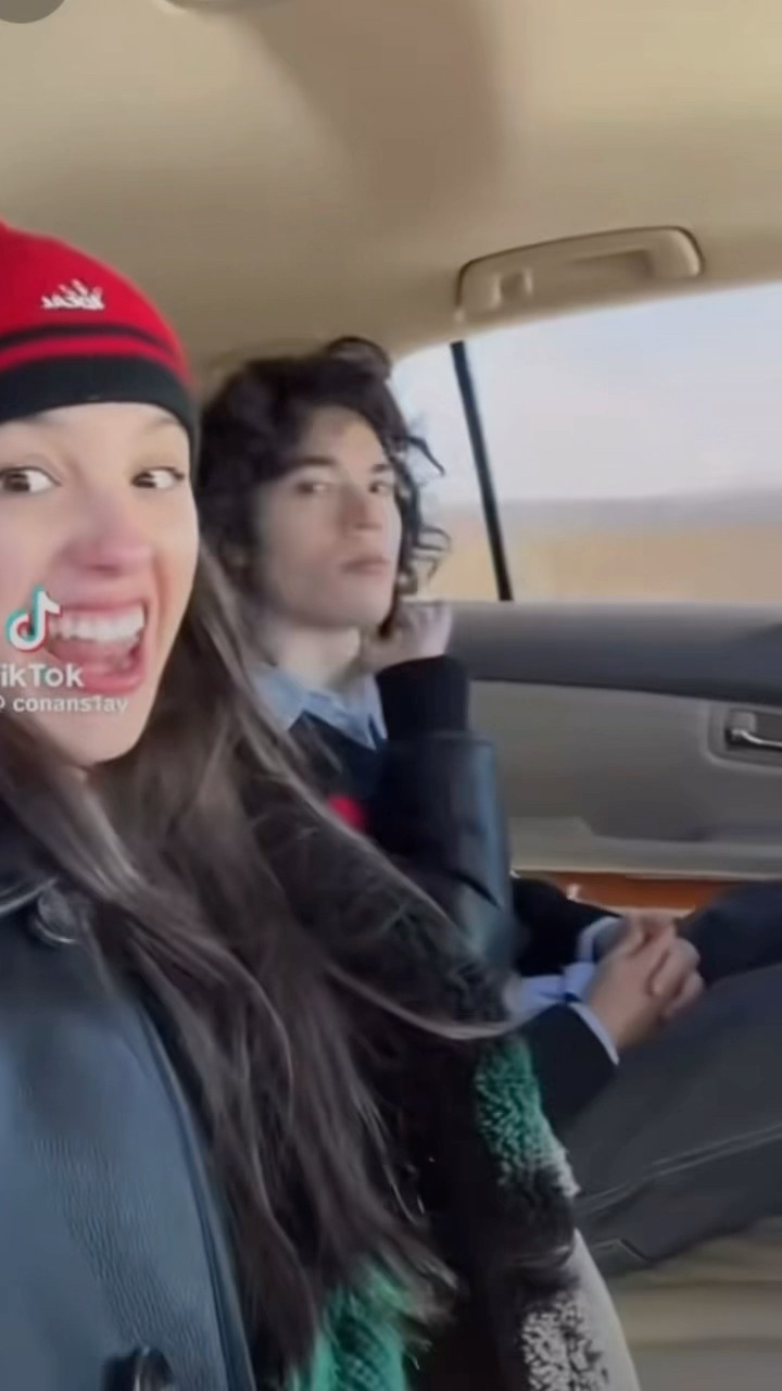 we told her to buckle up ? #foundheaven #coneheads #conangray #tiktok #oliviarodrigo