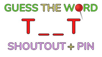 Guess the word Get a Shoutout