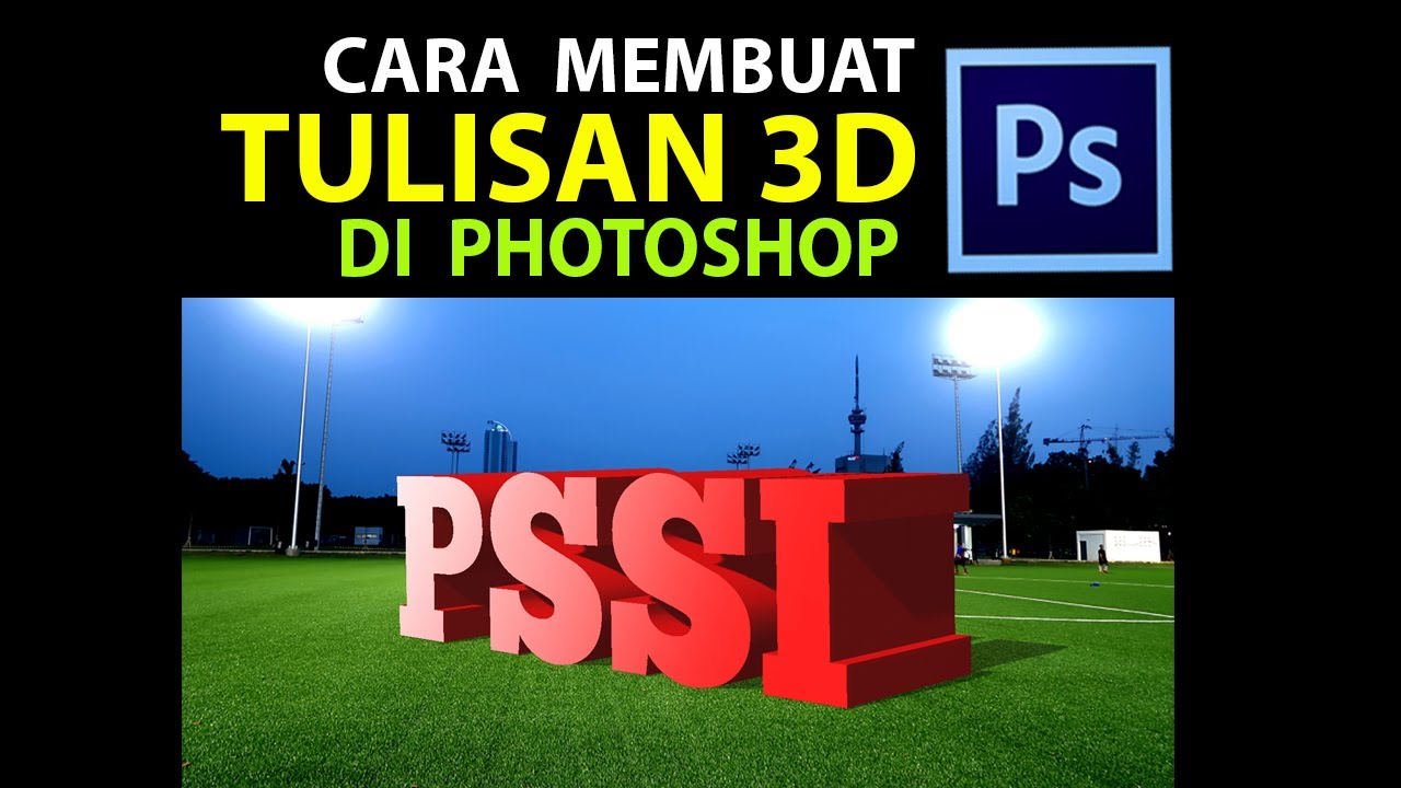  Cara  membuat  tulisan  3D di Photoshop YouTube