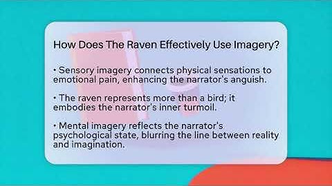 How Does The Raven Effectively Use Imagery? - The Prose Path